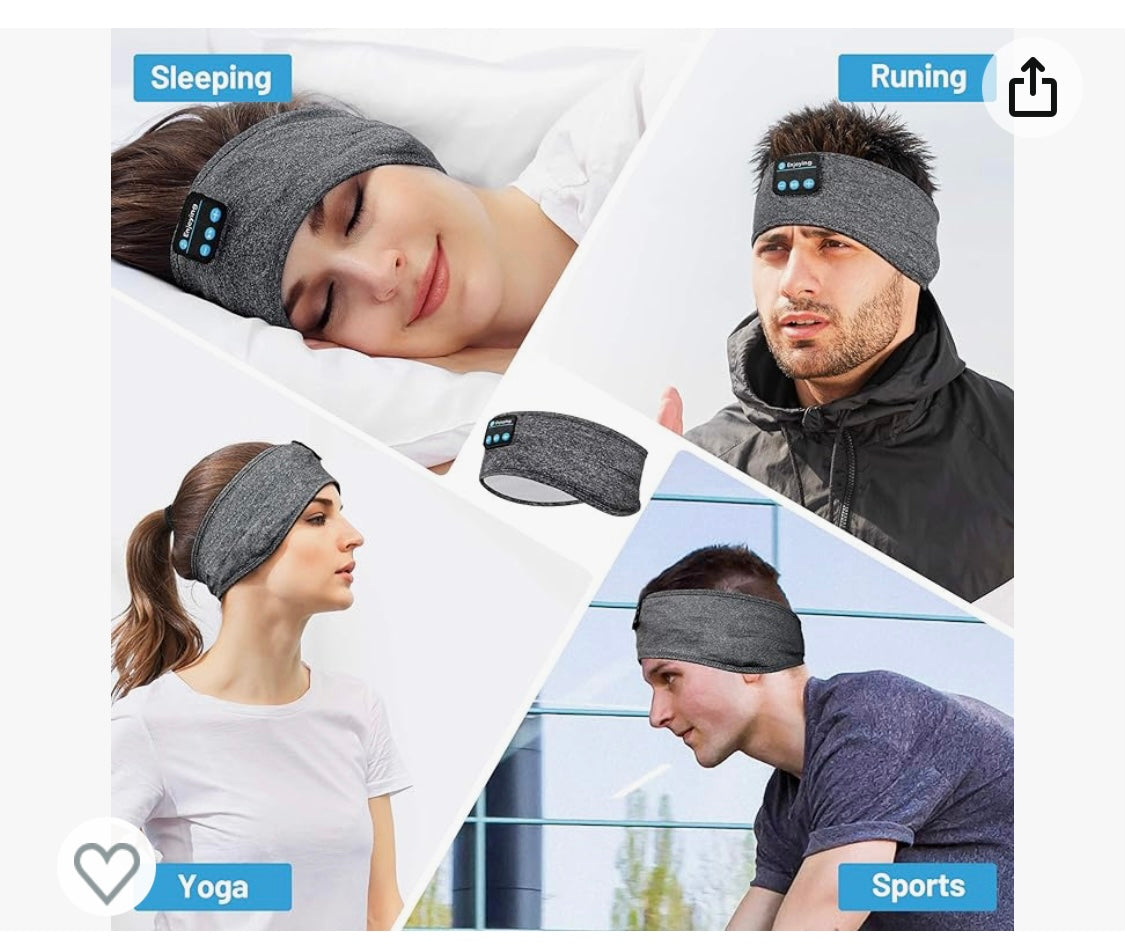 Casque sommeil et Bandeau sport Bluetooth -4.900F