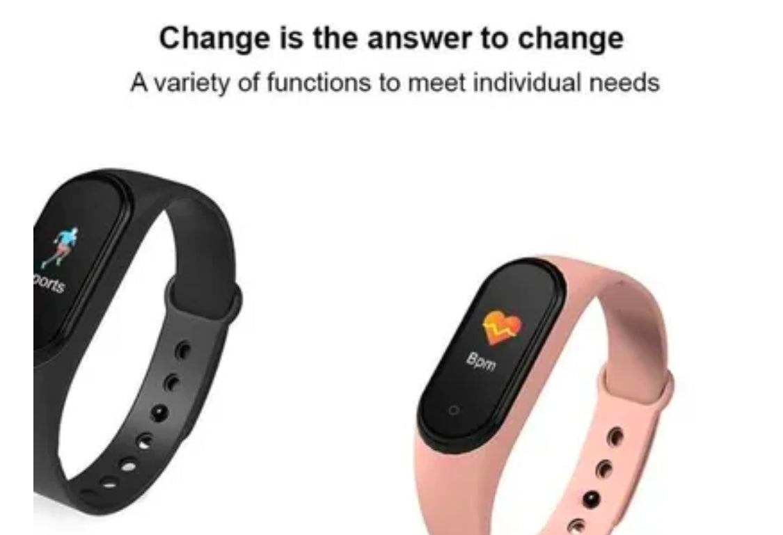 Montre connectée Sport/Santé M5 iOS/Androïd noire -5.000F