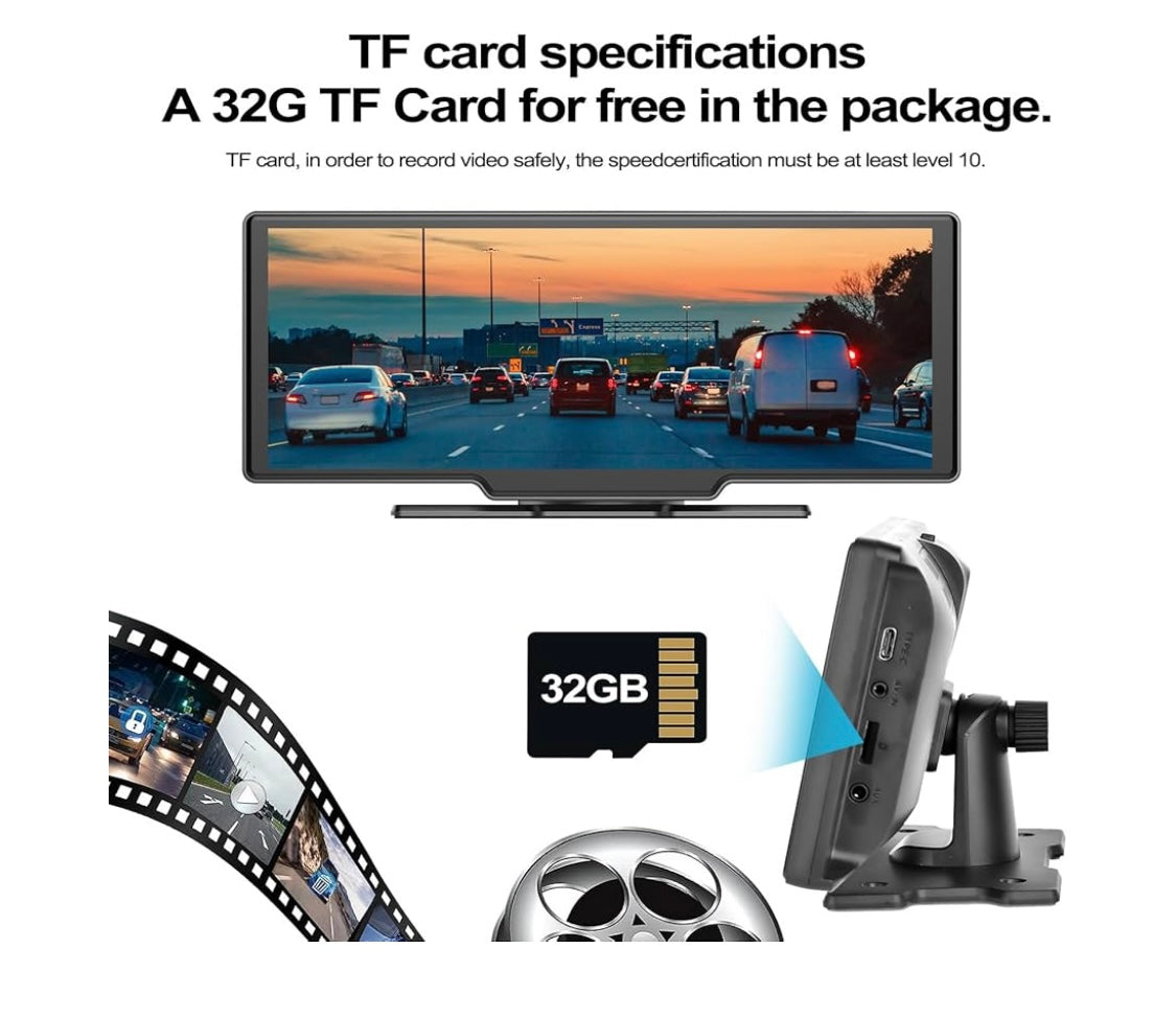 CarPlay/Android auto écran 10’ wireless