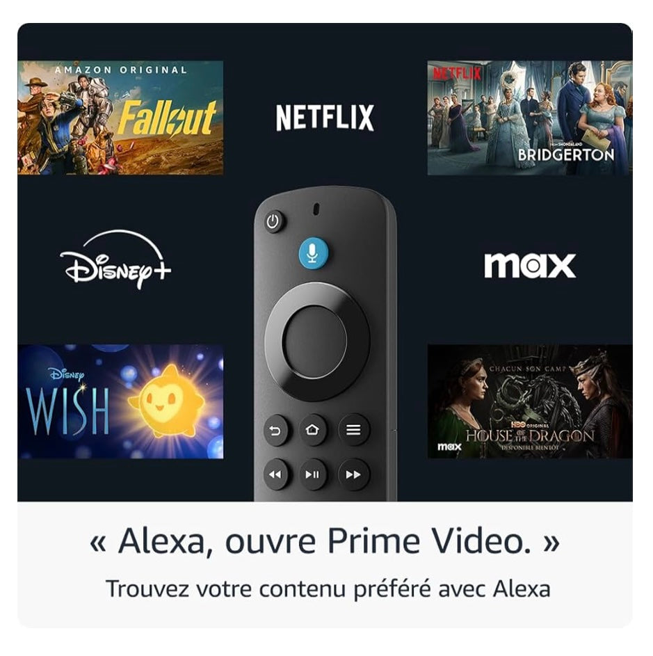 Nouveau Fire TV Stick HD/Wifi 5 avec télécommande vocale -9.900F