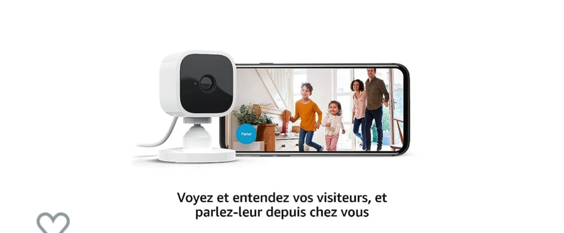 Blink mini Caméra Wifi de surveillance intérieure iOS/Androïd -15.000F