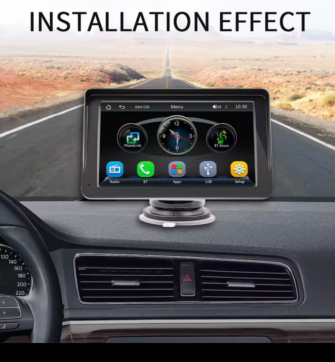 CarPlay et Android auto écran 7’ wireless