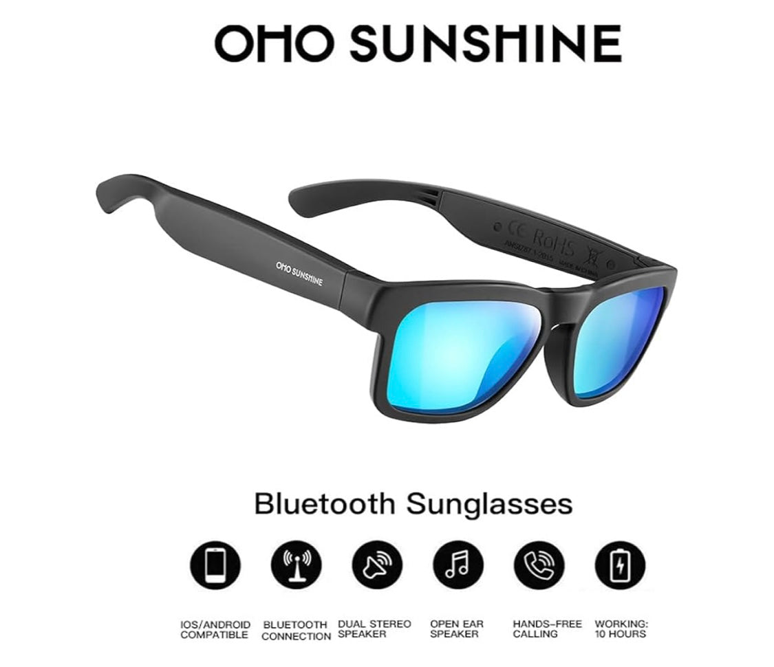 Lunettes Connectées noires OHO Sunshine -10.000F