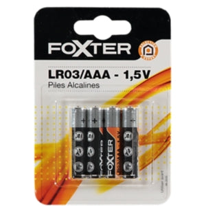 Piles AAA/LR03 1.5V ALCALINES blister de 4 -20% - GEO Gabon Shop Online
