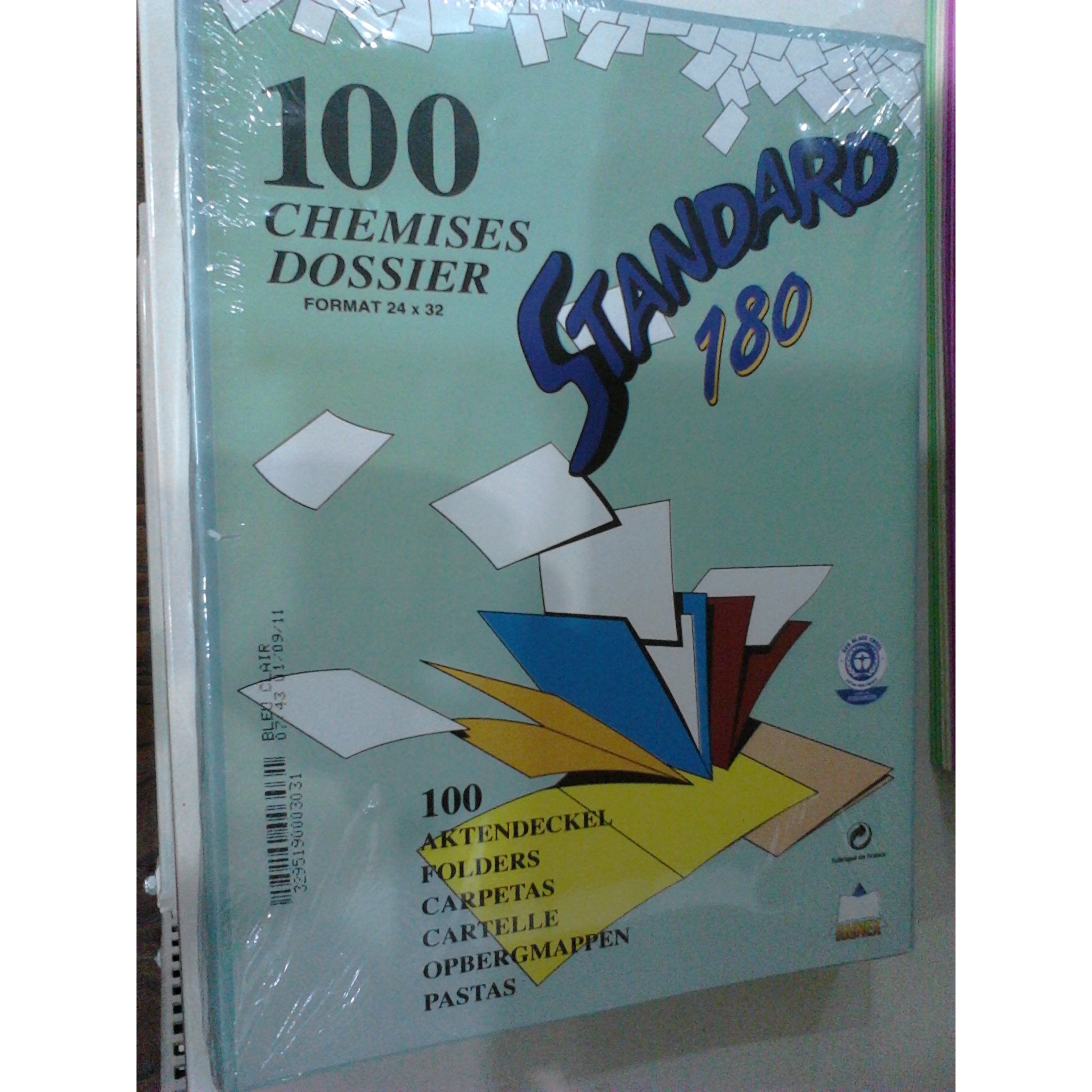 Chemise 180g bleu clair -30% - GEO Gabon Shop Online