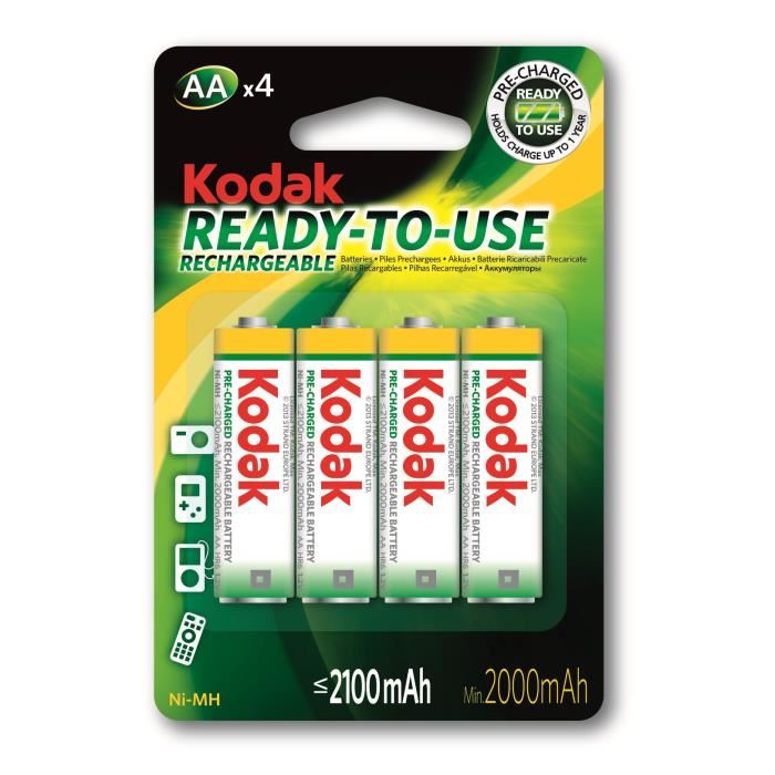 Piles Rechargeables AA/LR6 1.5V Ni-MH 2100 mAh blister de 4 -33% - GEO Gabon Shop Online