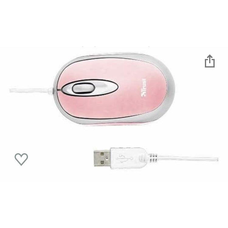 Souris Mini Optique Filaire Trust CENTA rose Pc/Mac Destockage !!! - GEO Gabon Shop Online