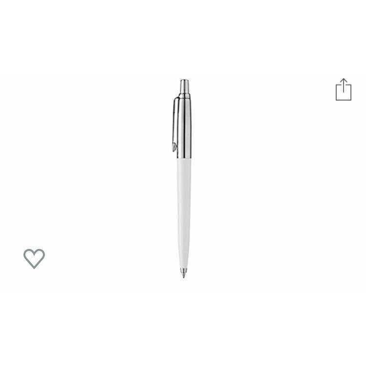 Stylo Bille Parker Jotter encre bleue corps blanc/chromé -37% - GEO Gabon Shop Online