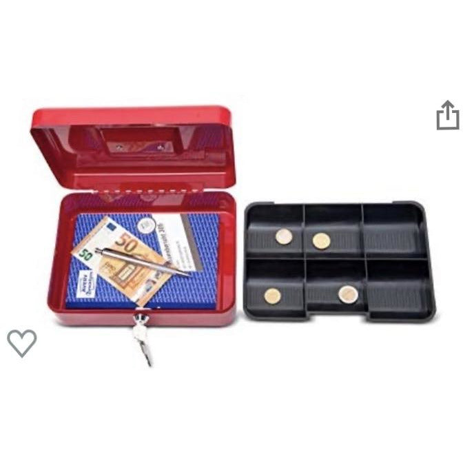 Caisse à monnaie 25x17x9 Rouge -20% - GEO Gabon Shop Online