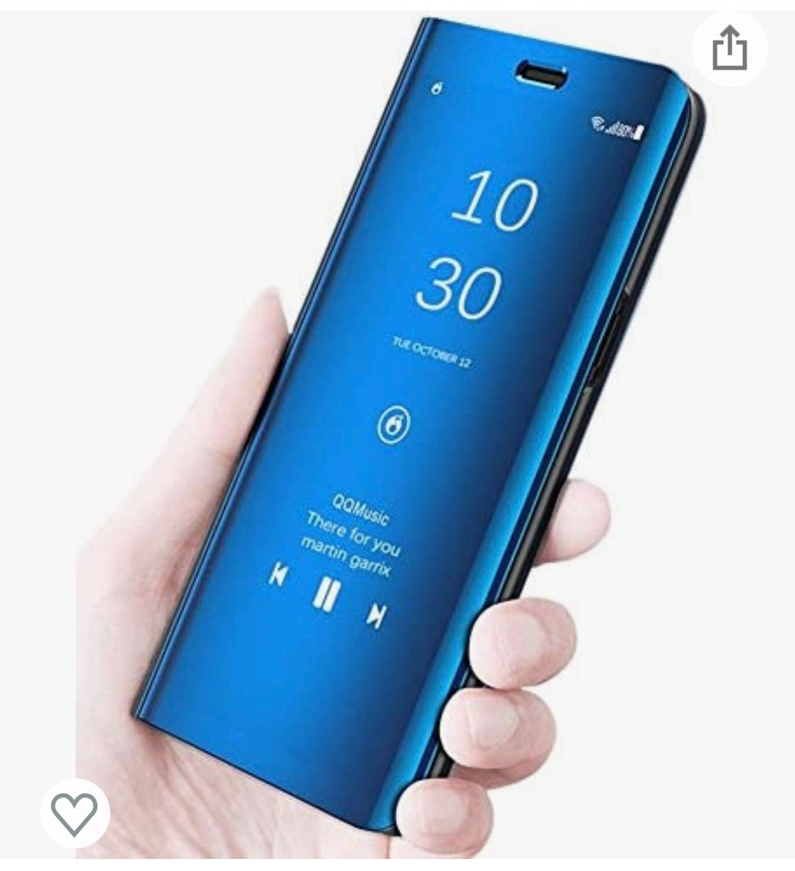 Coque Effet miroir Clear View Bleu IPhone 11 ou XR -50% - GEO Gabon Shop Online