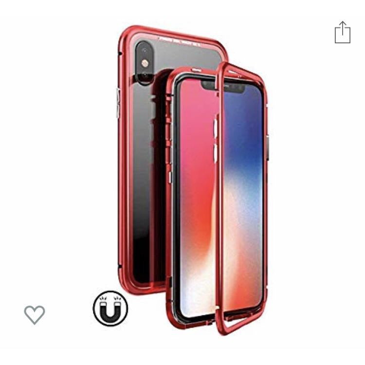 Coque rigide en verre trempé rouge IPhone XR -50% - GEO Gabon Shop Online