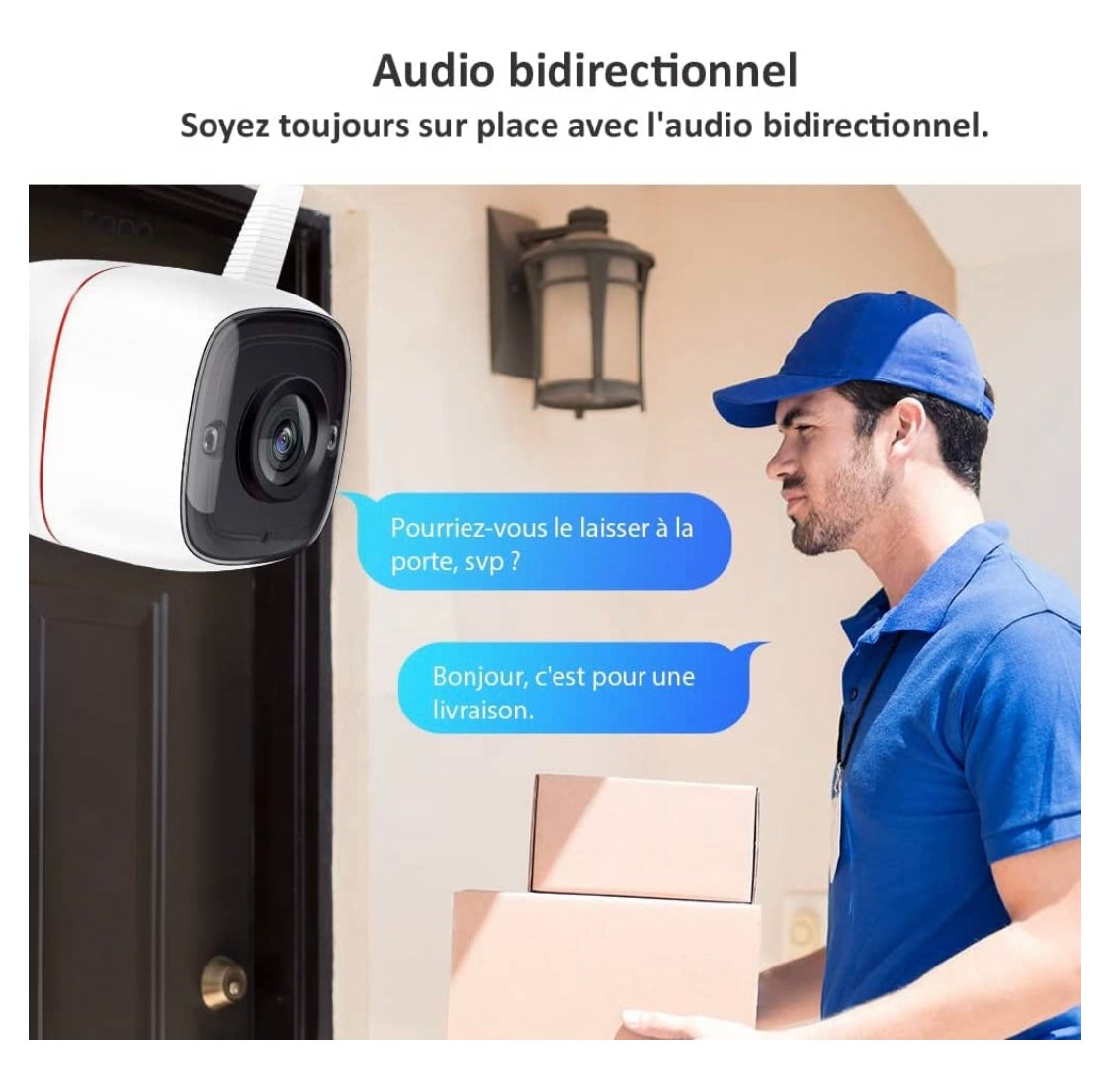 Tapo Caméra Wifi de surveillance extérieure 360 iOS/Androïd -19.900F