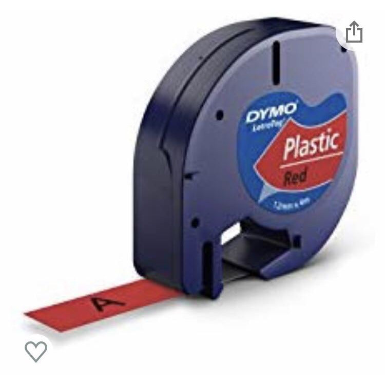 DYMO LT100H Rouleau Etiquettes Plast Rouge 12mm -20% - GEO Gabon Shop Online