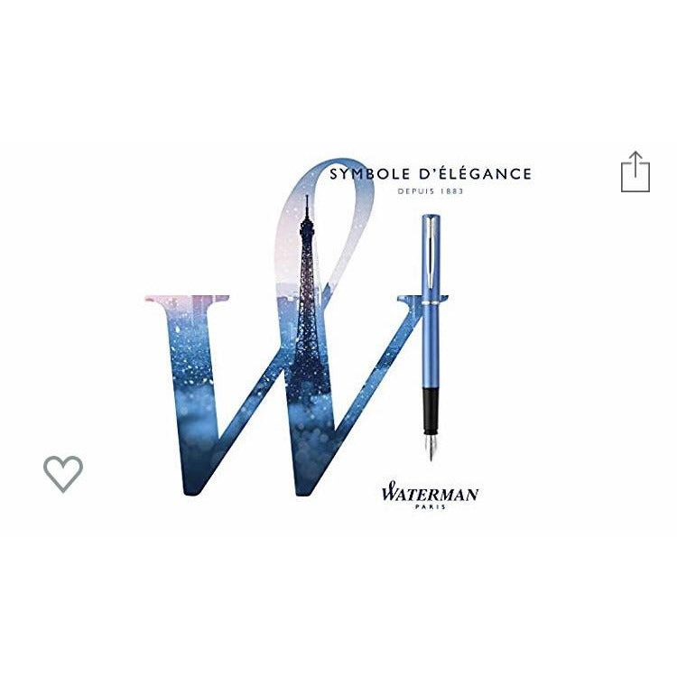 Stylo Bille Waterman Graduate Laqué noir mat encre bleue -33% - GEO Gabon Shop Online