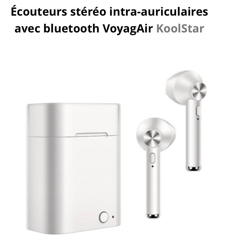 Oreillettes Bluetooth 5.0 Gris «Style EarPods» -50% - GEO Gabon Shop Online