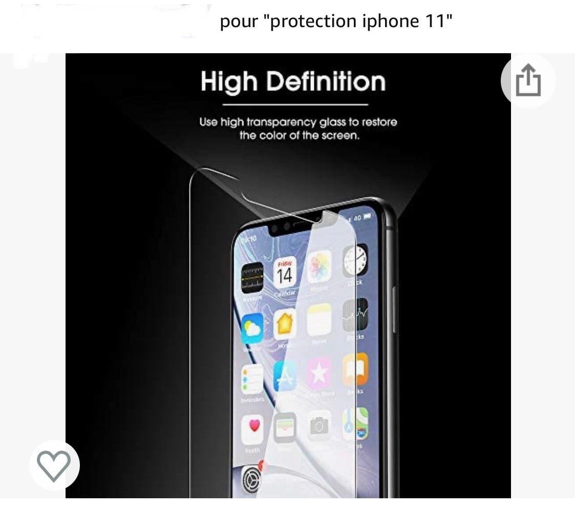 Coque Protection Iphone XR/11 + Verre Protection Écran -25% - GEO Gabon Shop Online