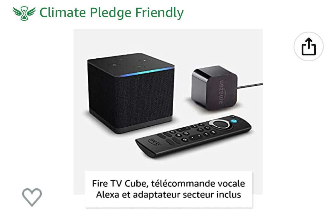 Nouveau Fire TV Cube 4K Ultra HD/Wi-Fi 6E/Dolby Vision/Atmos + étui protection telecde -15.000F
