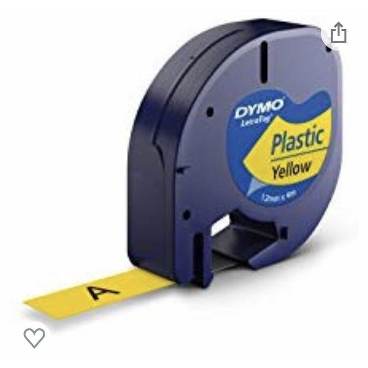 DYMO LT100H Rouleau Etiquettes Plast Jaune 12mm -20% - GEO Gabon Shop Online