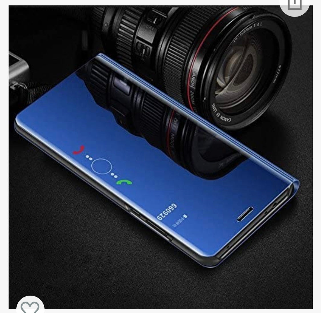 Coque Effet miroir Clear View Bleu IPhone 11 ou XR -50% - GEO Gabon Shop Online