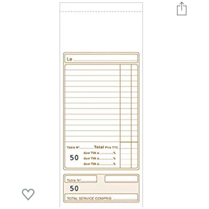 Blocs Additions 9.1x22.5cm 50f dupli autocopiants paquet de 10 -20% - GEO Gabon Shop Online