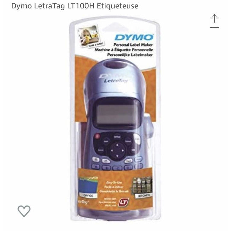 DYMO Letratag LT100H Etiqueteuse Bleue 12mm -10.000F