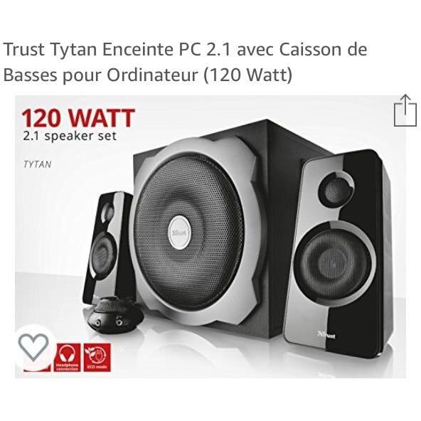 Enceintes/Caisson Basses TYTAN 2.1 -50% - GEO Gabon Shop Online