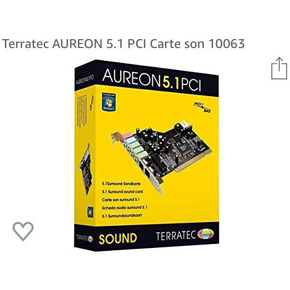Carte Son/Micro Int AUREON 5.1 Pci -40% - GEO Gabon Shop Online