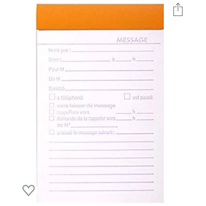 Bloc messages tél N°140 11x17cm 80f 80g -20% - GEO Gabon Shop Online