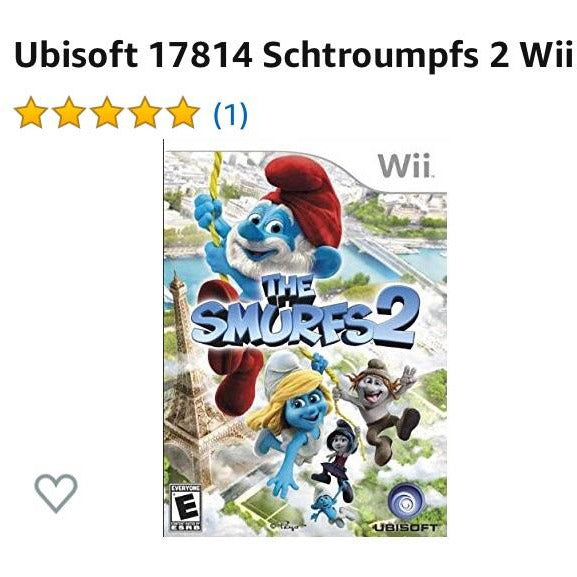 Jeu Les Schtroumpfs 2 - Wii U Version Française Complète - Très Bon état