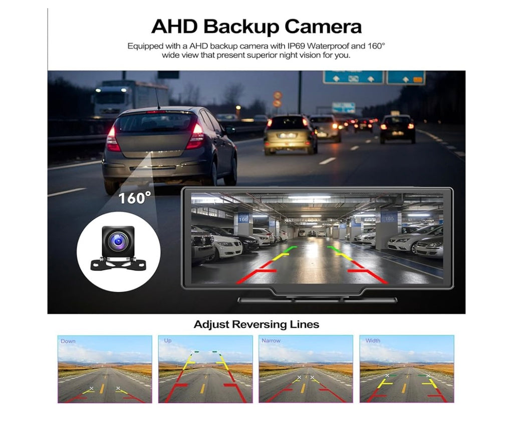 CarPlay/Android auto écran 10’ wireless