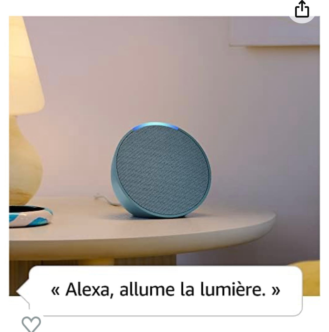 Echo Pop Enceinte Connectée Anthracite avec Alexa -20.000F