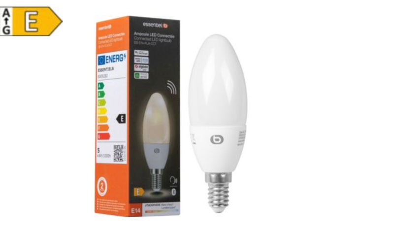 Essentiel B Ampoule connectée 470 lumens White Flamme Wifi iOS/Androïd E14 -5.000F