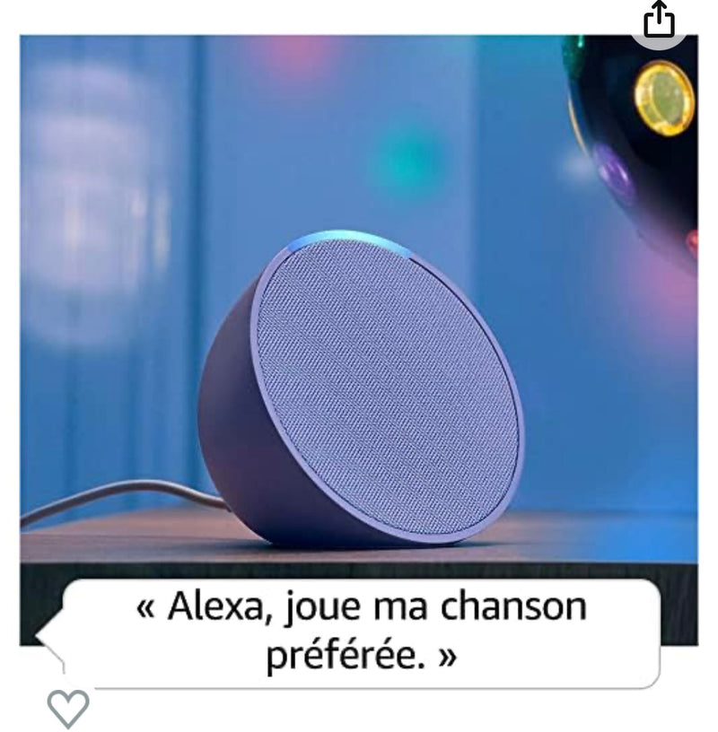 Echo Pop Enceinte Connectée Anthracite avec Alexa -20.000F