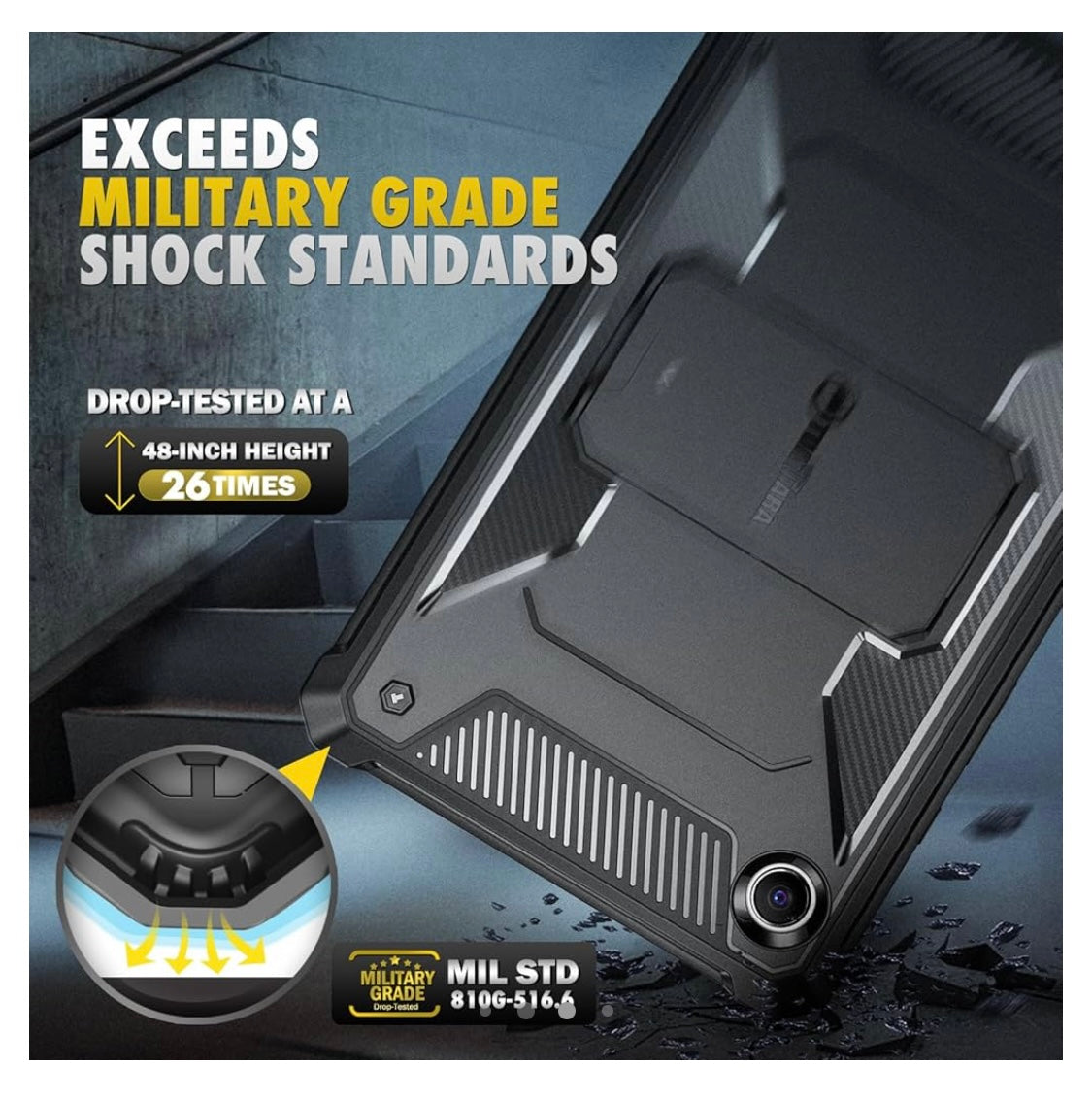 Coque hybride Galaxy Tab A9 (8.7 pouces) -5.000F