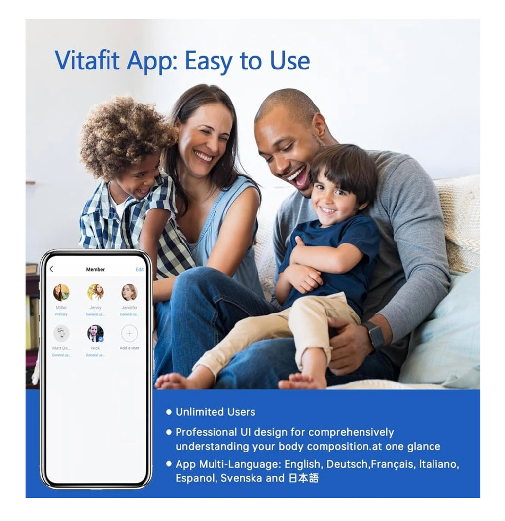 Balance Pèse-personne Connecté santé Vitafit  -5.000F