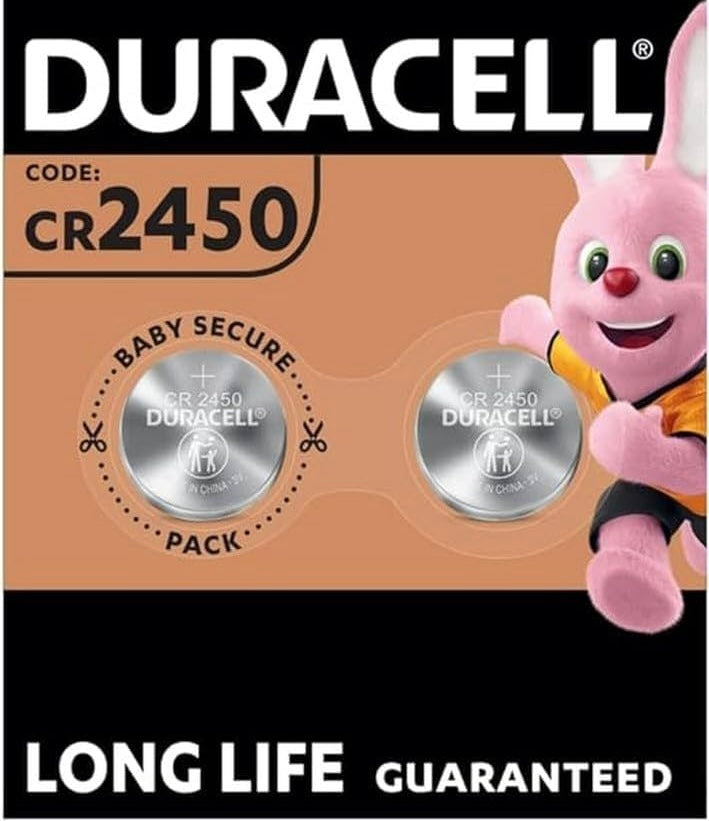 Pile Bouton Duracell CR2450 3V LITHIUM (pack 2) -20%