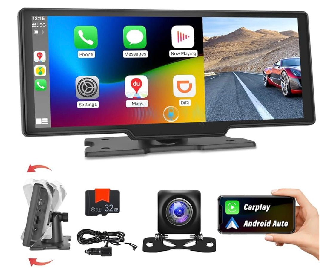 CarPlay/Android auto écran 10’ wireless