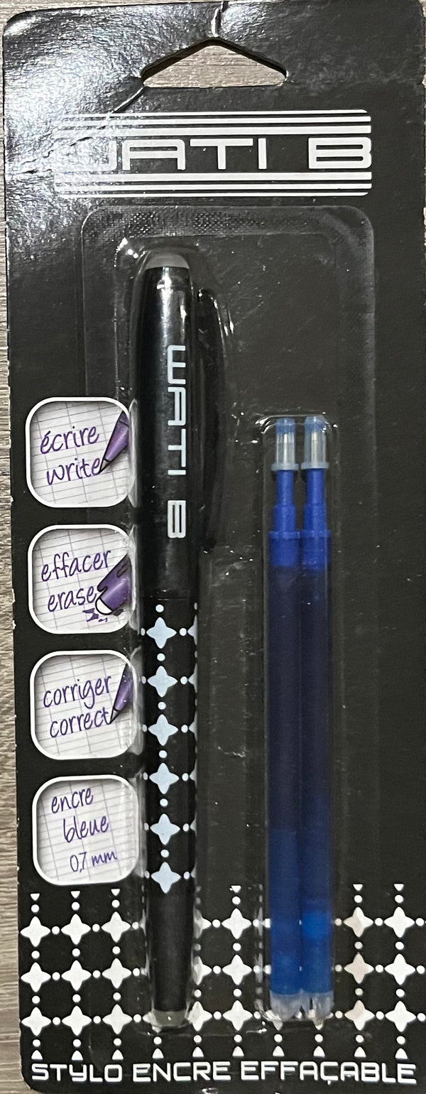 Wati B roller effaçable 0.7 bleu + 2 recharges -20%