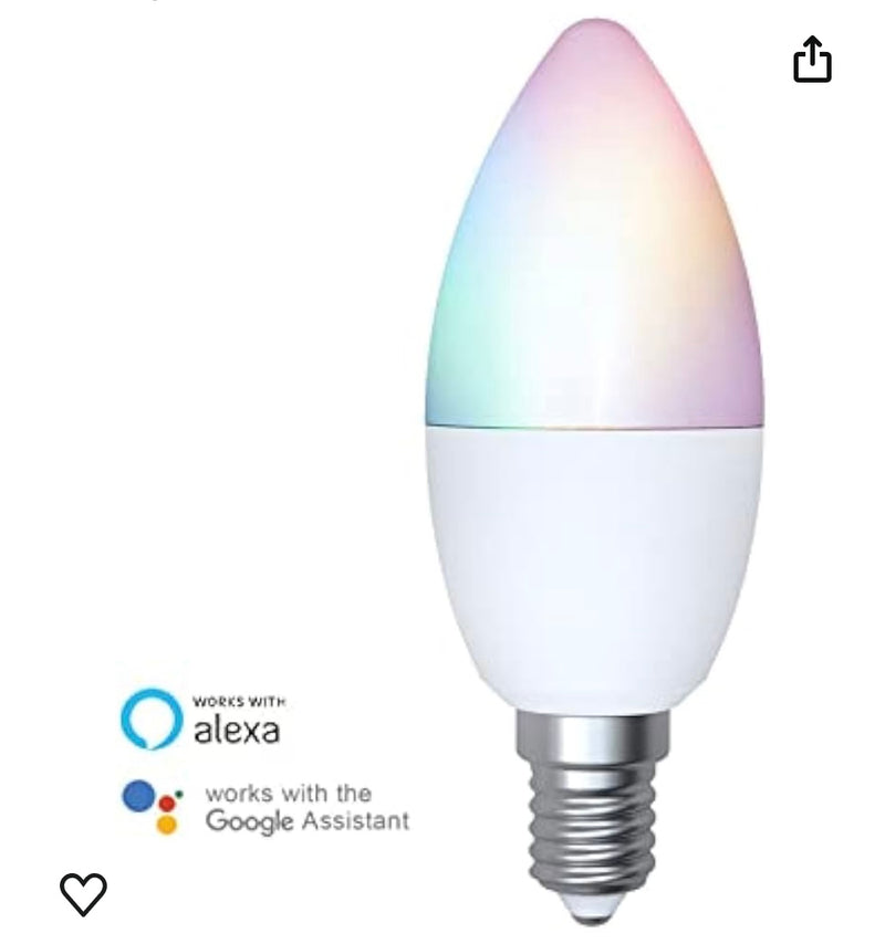 Nityam Ampoule connectée 470 lumens White & Color Wifi iOS/Androïd E14 -2.000F