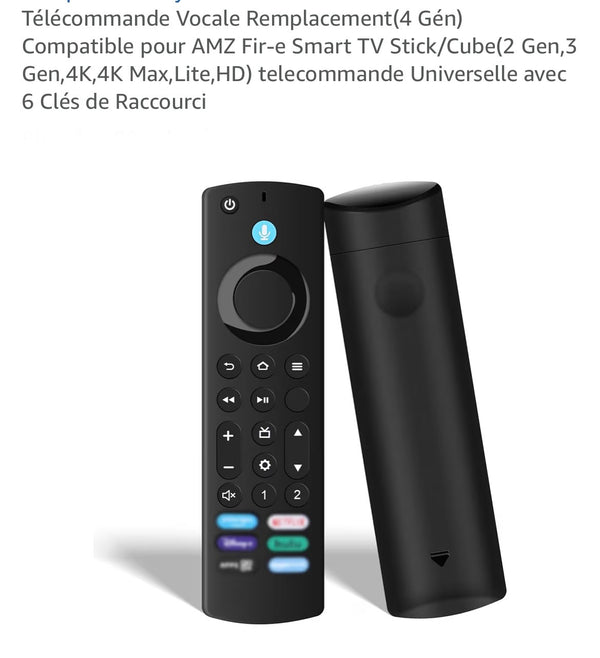 Télécommande Vocale pour Fire Tv Stick/Cube -5.000F