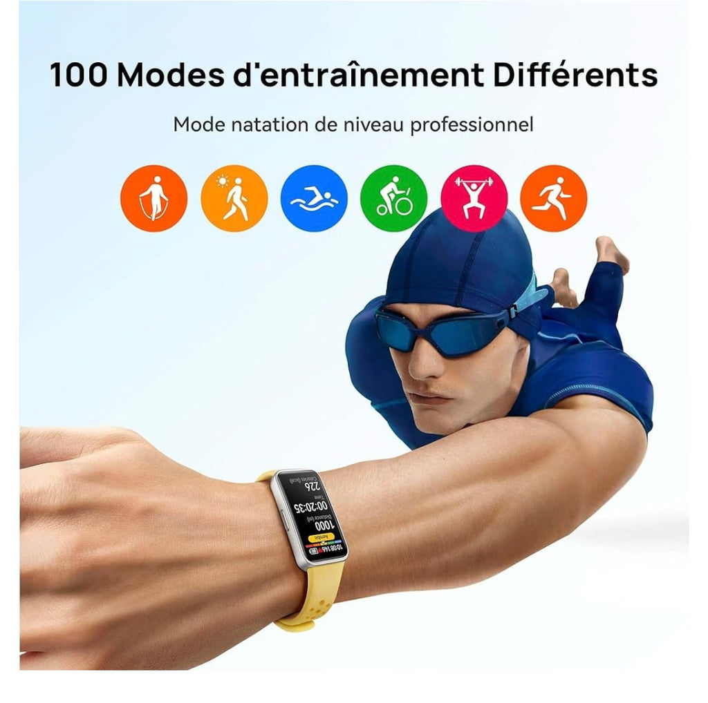 Montre connectée Sport/Santé Huawei Band 9 noire iOS/Androïd -10.000F