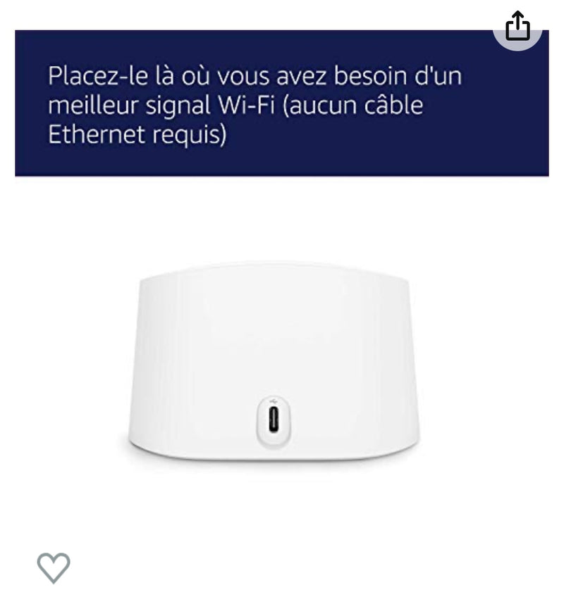 Wifi Répéteur Mesh eero 6 (étend réseau eero existant) -10.000F