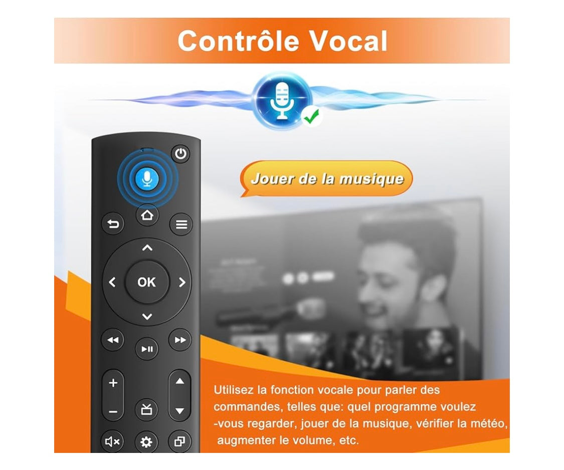 Télécommande Vocale pour Fire Tv Stick/Cube -5.000F
