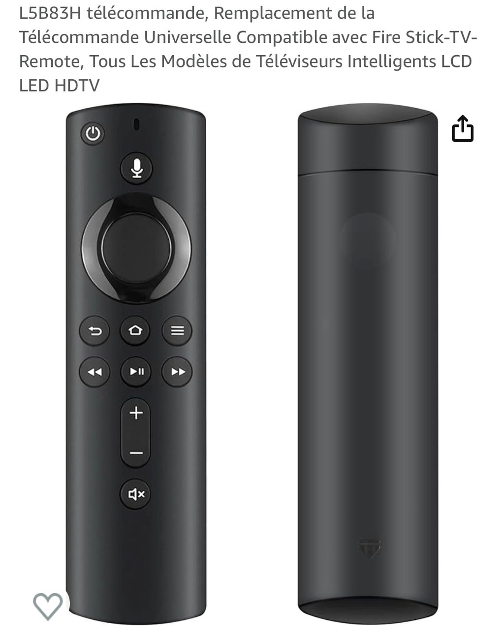 Télécommande pour Fire Tv Stick/Cube -5.000F