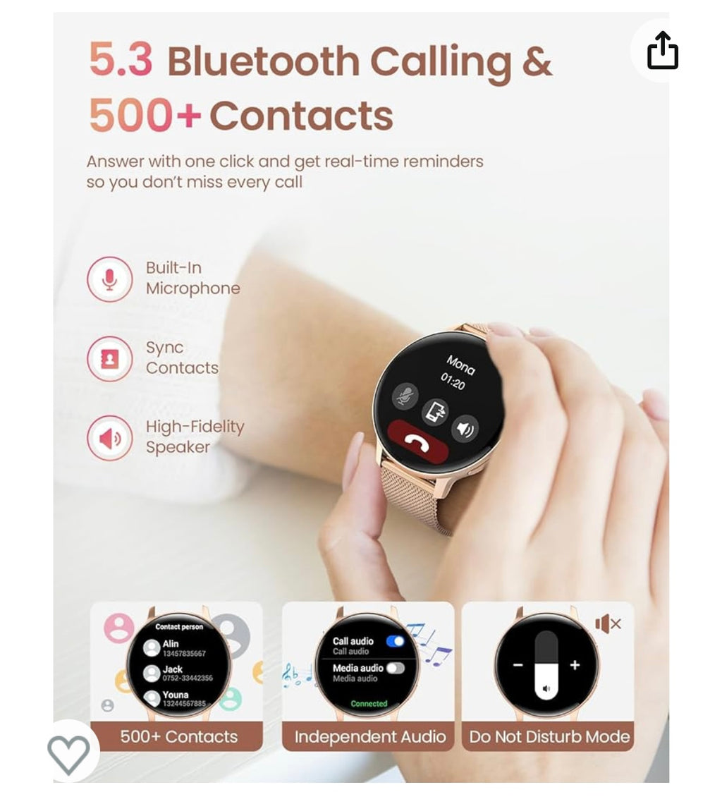 Montre Connectée Sport/Santé iOS/Androïd rose -20.000F