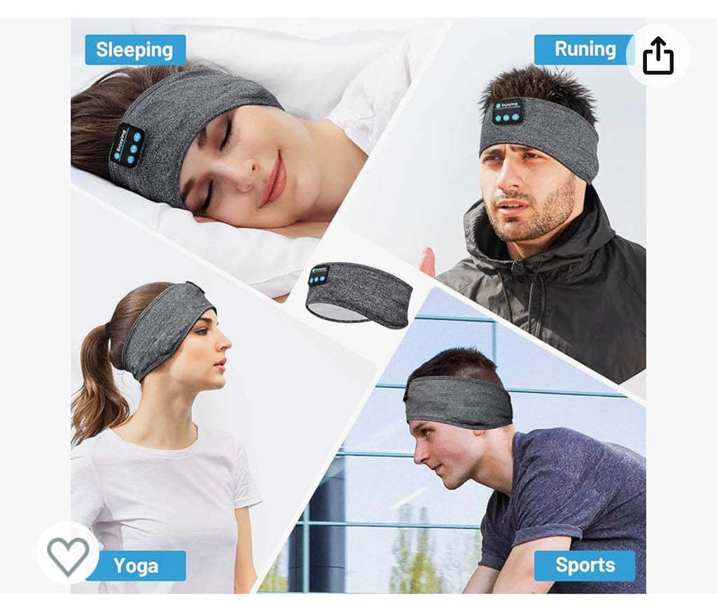 Casque sommeil et Bandeau sport Bluetooth -4.900F