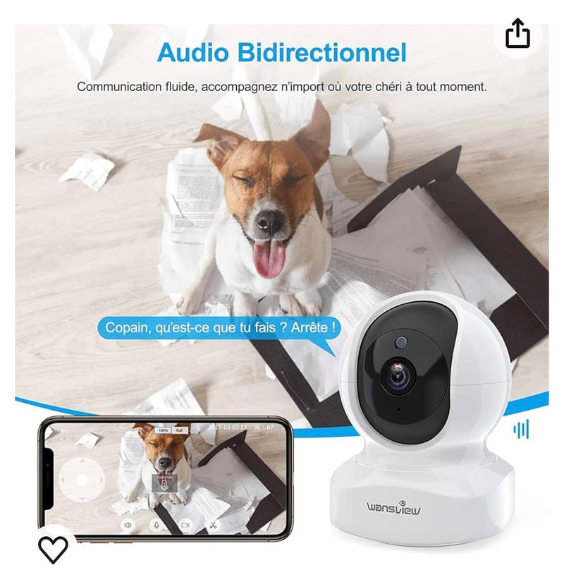 Caméra IP de Surveillance Wi-Fi wireless -19.900 F