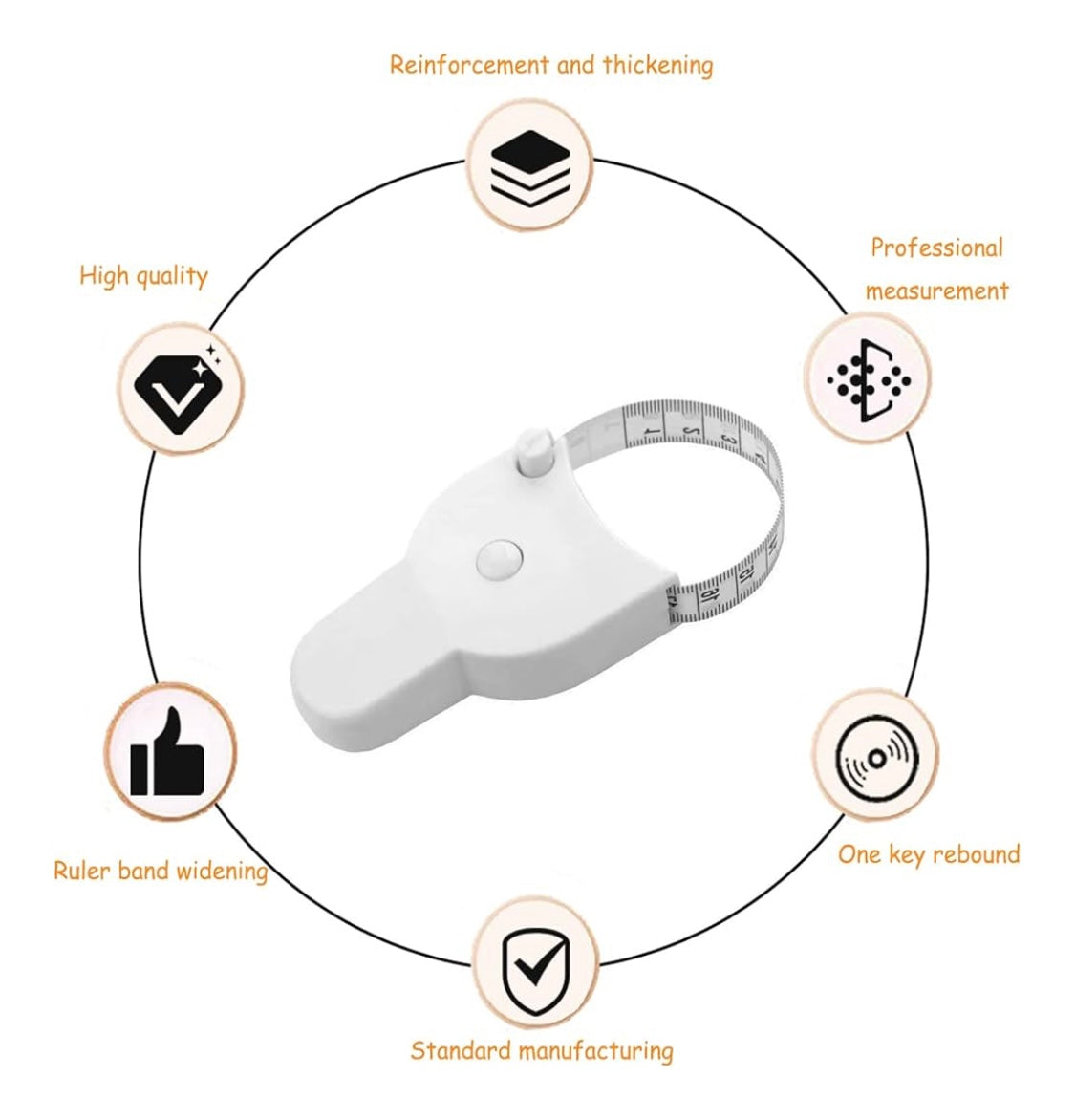 Metre ruban à mesurer corporel 150cm  -2.000F