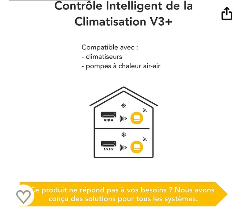 Tado boîtier contrôle connecté/intelligent A/C Splits System -20.000F