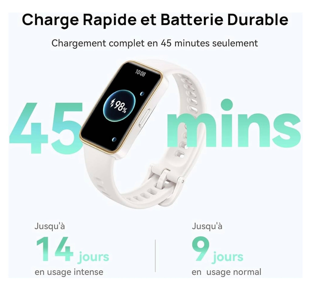 Montre connectée Sport/Santé Huawei Band 9 noire iOS/Androïd -10.000F